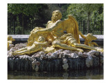 Vue du parc: bassin de Saturne ou l'Hiver, l'île aux bords striés de glaçon Lámina giclée por François Girardon Vue du parc: bassin de Saturne ou l'Hiver, l'île aux bords striés de glaçon Lámina giclée por François Girardon