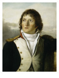 En uniforme de capitaine au 1e bataillon de chasseurs de Paris en 1792 Giclée-Druck von Georges Rouget