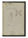 Album : Allégorie de la Mort, sous l'apparence d'un squelette tenant une cloche reproduction procédé giclée par Pierre Henri de Valenciennes