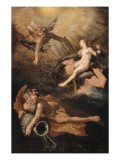 Zéphyr et Orithye, les vents arrêtant la pluie reproduction procédé giclée
