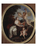 Zéphir et Flore reproduction procédé giclée par Antoine Coypel