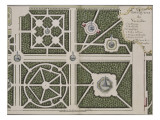 Recueil des "Plans des châteaux et parcs de Versailles, Trianon et Marly vers 1732" ; Relié aux reproduction procédé giclée par Pierre Prieur