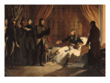 Bonaparte recevant à Millésimo, drapeaux austrosardes pris, bataille de Montenotte, 13 avril 1796 Giclee Print by Adolphe Roehn