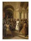 Godefroy de Bouillon, duc de Basse-Lorraine, choisi comme chef par les barons Francs à Jérusalem, Giclee Print by Federico de Madrazo y Kuntz