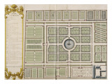 Recueil des "Plans des châteaux et jardins de Versailles en 1720" ; Composé pour Louis-Antoine de Reproduction procédé giclée par Jean Chaufourier