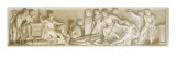 Scènes Antiques ; décor peint en grisaille dans la salle D des Antiquités Egyptiennes :Les Giclée-Druck von Auguste Jean-baptiste Vinchon