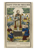 Saint Yves de Tréguier, san Euen de Ladreg'hen reproduction procédé giclée