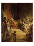 Baudouin IX, comte de Flandre, couronné empereur latin d'Orient à Constantinople Reproduction procédé giclée par Louis Gallait