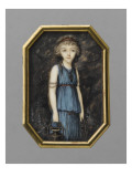 Fillette vêtue à l'antique portant une cruche (peut-être la duchesse d'Orléans douairière) reproduction procédé giclée par Charles Hénard