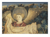 Parement d'autel : La Résurrection : le Christ sortant du tombeau entouré de deux anges et de deux Lámina giclée