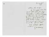 Lettre autographe signée Eugène Delacroix à P.A Berryer, le 19 Février 1855 Giclee Print by Eugene Delacroix