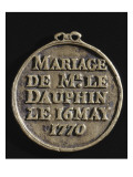 Jeton d'entrée - laissez-passer pour les ouvriers de service au théâtre de Versailles pour le reproduction procédé giclée