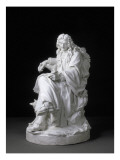 Série des Hommes illustres de la France: Jean de La Fontaine (1621-1695), poète Modèle de 1784 Lámina giclée por Pierre Julien