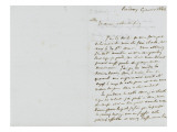 Lettre autographe signée Eugène Delacroix à P.A Berryer, Bordeaux, 6 Janvier 1846 reproduction procédé giclée par Eugene Delacroix