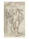 Jeune seigneur se promenant avec une dame Giclee-trykk av Abraham Bosse Jeune seigneur se promenant avec une dame Giclee-trykk av Abraham Bosse