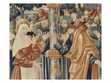 La tenture de Saint Etienne, pièce I : Le martyre de saint Etienne; scène 1 : Désignation des Lámina giclée por Colijn de Coter