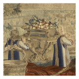 Les Maisons royales. Octobre, signe du Scorpion : promenade de Louis XIV en vue du château des Giclee Print by Brun Charles Le