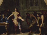 Alexandre le Grand faisant porter à Aristote divers animaux étrangers afin qu'il écrive son " reproduction procédé giclée par Jean-Baptiste de Champaigne