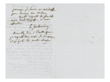Lettre autographe signée Eugène Delacroix à P.A Berryer, le 15 Giclee Print by Eugene Delacroix