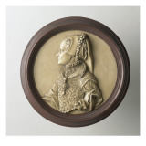 Portrait en buste de Marie Tudor (1518-1588), reine d'Angleterre, d'après la médaille de Jacopo da Reproduction procédé giclée par da Trezzo Jacopo