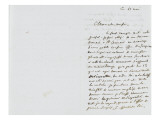 Lettre autographe signée Eugène Delacroix à P.A Berryer, le 11 Mai 1855 Giclee Print by Eugene Delacroix