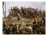 Episode de la conquête de l'Algérie en 1837, second siège de Constantine pa reproduction procédé giclée par Horace Vernet
