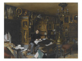Charles Sauvageot dans son appartement du 56 rue du faubourg Poissonnière Giclee Print by James Roberts