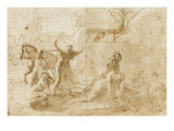 Zénobie trouvée sur les bords de l'Araxe Giclée-Druck von Nicolas Poussin