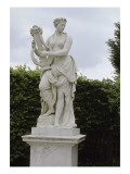 Vue du parc : statue rampe sud du parterre de Latone, rampe du midi : le Poème lyrique, sous la Lámina giclée por Jean-Baptiste Tuby