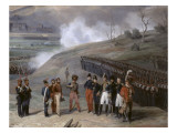 Le général de division Suchet, commandant le 3ème corps de l'armée d'Espagne, reçoit la Lámina giclée por Jean Charles Joseph Remond