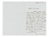 Lettre autographe signée Eugène Delacroix à P.A Berryer, le samedi 24 Mars 1855 reproduction procédé giclée par Eugene Delacroix