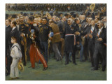 Réception des maires de France dans les jardins du palais de l'Elysée à l'o Lámina giclée por Fernand Cormon