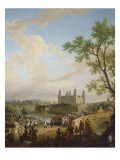 Entrevue de Napoléon Ier et du baron de Dalberg, Prince-Primat de la Conféd Giclee-trykk av du Castelet Constant Bourgeois