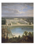 Vue de l'Orangerie et du château de Versailles depuis les hauteurs de Satory, au premier plan, la Giclee Print by Jean-Baptiste Martin