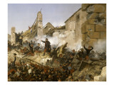 Episode de la conquête de l'Algérie en 1837, second siège de Constantine pa Giclee Print by Horace Vernet