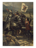 Bataille de Fornoue, près de Parme, remportée par Charles VIII sur l'armée des Confédérés Giclee Print by Eloi Firmin Feron
