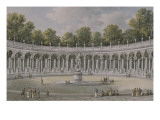 Vue du Bosquet de la Colonnade, situé dans les jardins de Versailles, et au centre duquel se voit Lámina giclée por Victor-Jean Nicolle