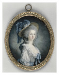 Portrait de Marie-Thérèse Louise de Savoie Carignan, princesse de Lamballe, surintendante de la reproduction procédé giclée par Joseph Boze