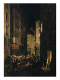 Episode de la révolution de 1830, journée de juillet - Louis-Philippe, duc D'Orléans, venant de reproduction procédé giclée par Horace Vernet