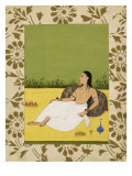 Jeune femme adossée à un coussin Lámina giclée Jeune femme adossée à un coussin Lámina giclée