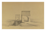 Projet d'un monument que l'on suppose placé aux frontières de la France et de l'Italie : vue reproduction procédé giclée par Henri Labrouste