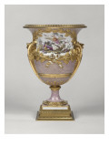 Vase "jardin", acquis en 1780 par Louis XVI pour la Grande Chambre du Roi (de L. XIV)- décor de Giclée-Druck von H.F. Vincent