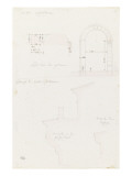 Album factice : Une porte et des corniches, en coupe, de la forteresse de Civita Castellana Giclee-trykk av Prosper Barbot Album factice : Une porte et des corniches, en coupe, de la forteresse de Civita Castellana Giclee-trykk av Prosper Barbot
