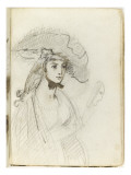 Album : Etude de femme vue à mi-corps, de trois quarts à droite, tenant un masque Lámina giclée por Antoine-Jean Gros Album : Etude de femme vue à mi-corps, de trois quarts à droite, tenant un masque Lámina giclée por Antoine-Jean Gros