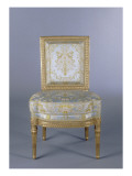 Chaise courante d'une série de 6, sièges du salon des jeux de Louis XVI à V Giclee Print by Georges Jacob