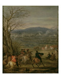 La bataille de mont Cassel en Artois remportée par le duc d'Orléans frère de Louis XIV, sur Giclée-Druck von der Meulen Adam Frans Van