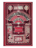 Jules Verne, Cover of "North Against South" Giclee Print by Jules Verne