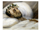 Vernet, Napoleon on His Death Bed Impressão giclée por Horace Vernet
