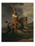 Louis-Philippe Ier, alors duc d'Orléans, en uniforme de colonel du 1er régiment de Hussards reproduction procédé giclée par Horace Vernet