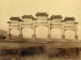 Entrance Gate of the Ming 13 Mausoleums (China) Photographic Print by John Thomson